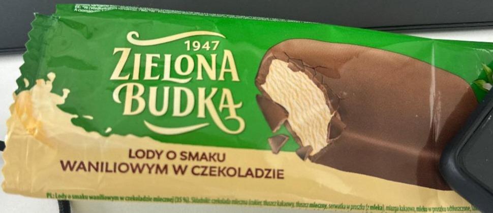 Zdjęcia - Lody o smaku waniliowym w czekoladzie Zielona Budka