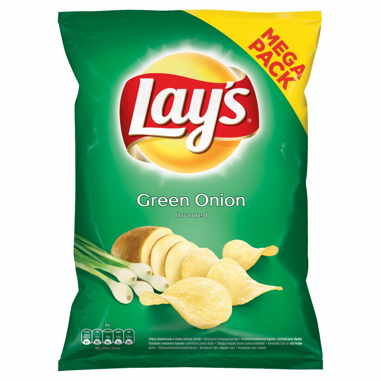Zdjęcia - Chipsy ziemniaczane o smaku zielonej cebulki 215 g Lay's