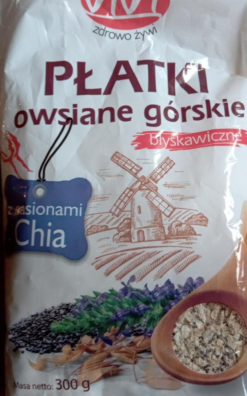 Zdjęcia - Płatki owsiane górskie z nasionami chia Vivi