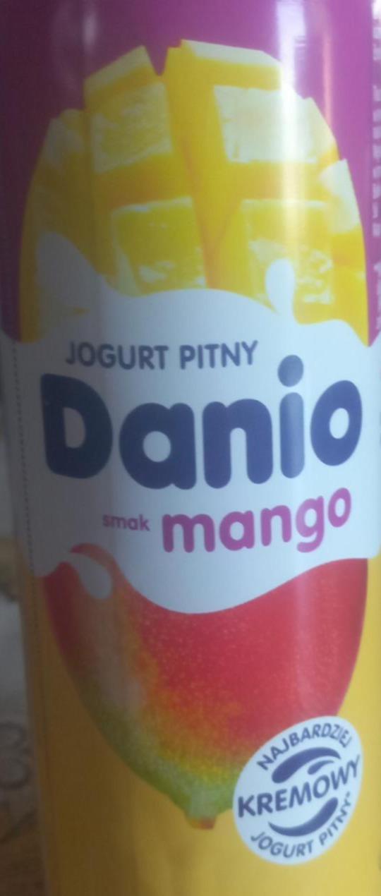 Zdjęcia - Danio jogurt pitny smak mango Danone