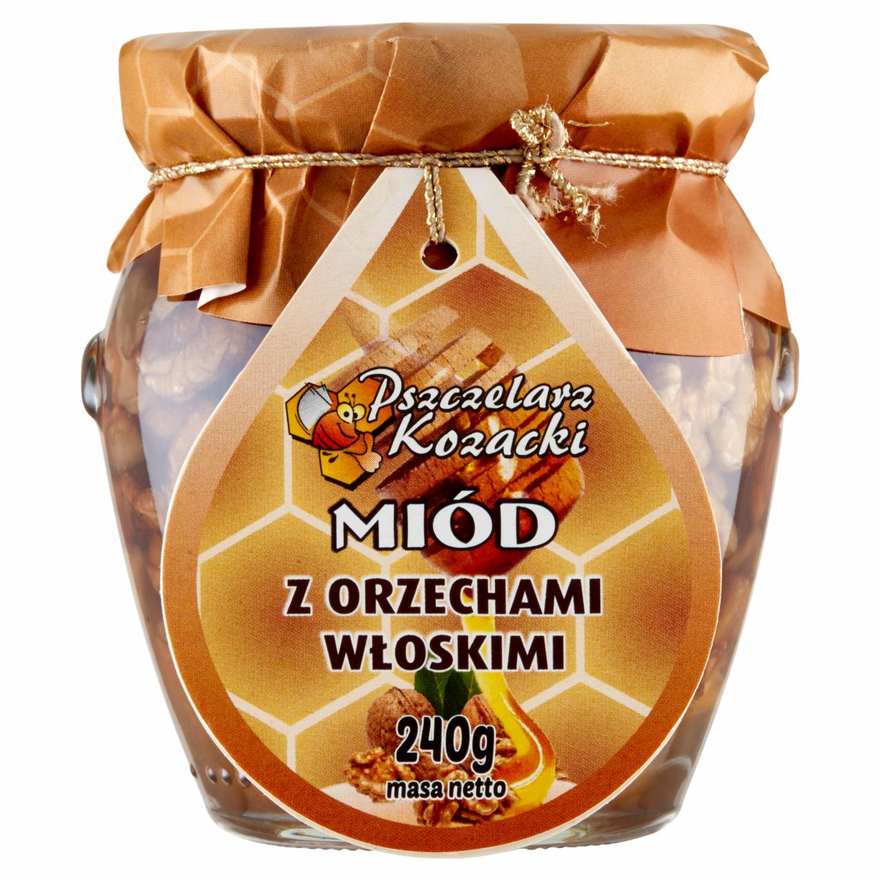 Zdjęcia - Pszczelarz Kozacki Miód z orzechami włoskimi 240 g