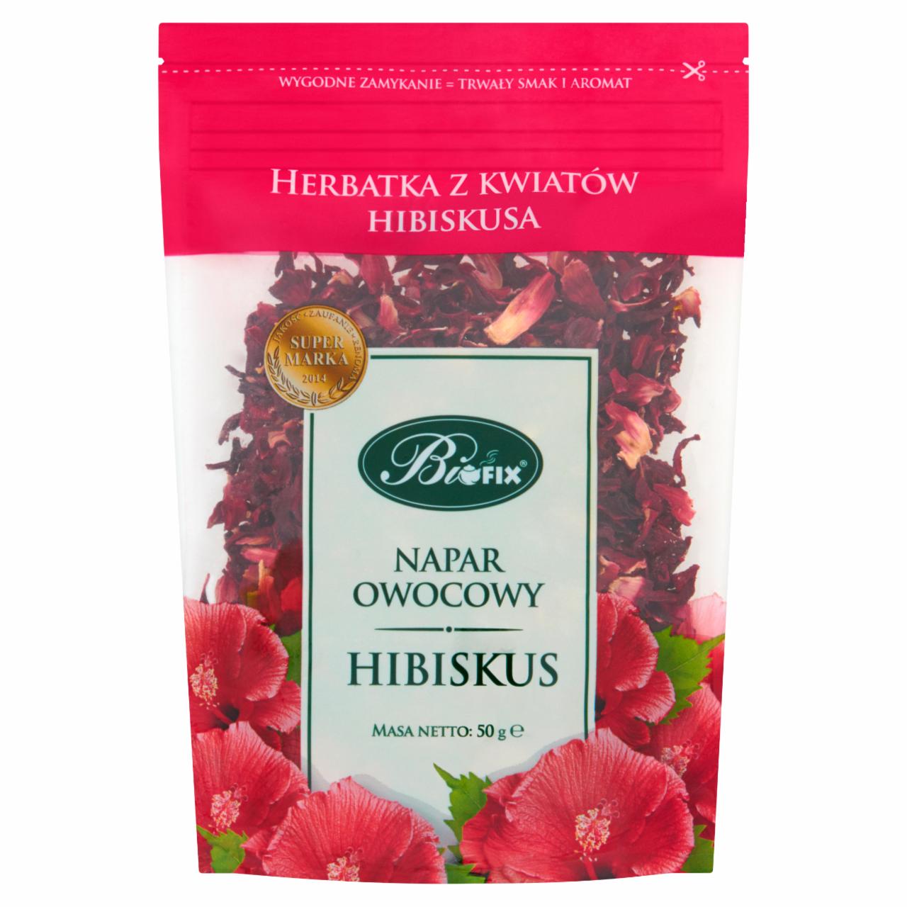 Zdjęcia - Bifix Napar owocowy hibiscus Herbatka z kwiatów hibiskusa 50 g