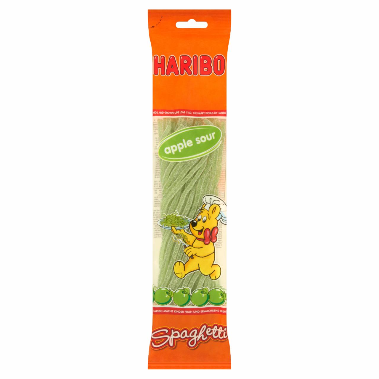 Zdjęcia - Haribo Spaghetti Fizz Żelki owocowe o smaku jabłkowym 200 g