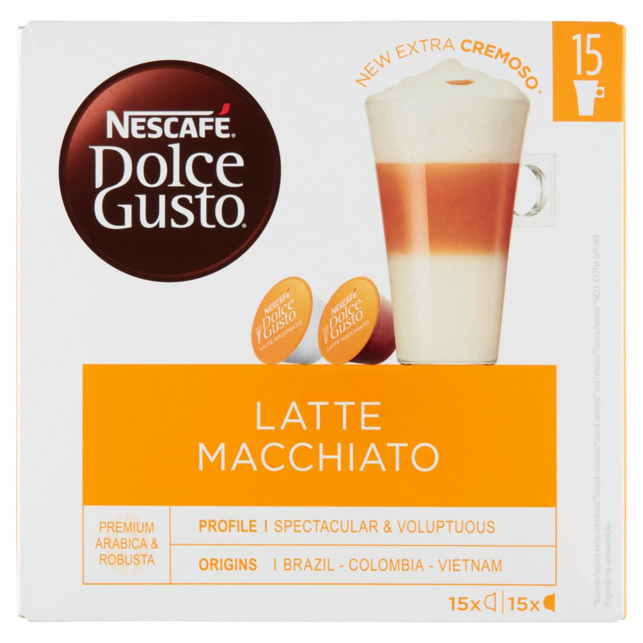 Zdjęcia - Nescafé Dolce Gusto Latte Macchiato Kawa w kapsułkach 343,5 g (15 x 17,4 g i 15 x 5,5 g)