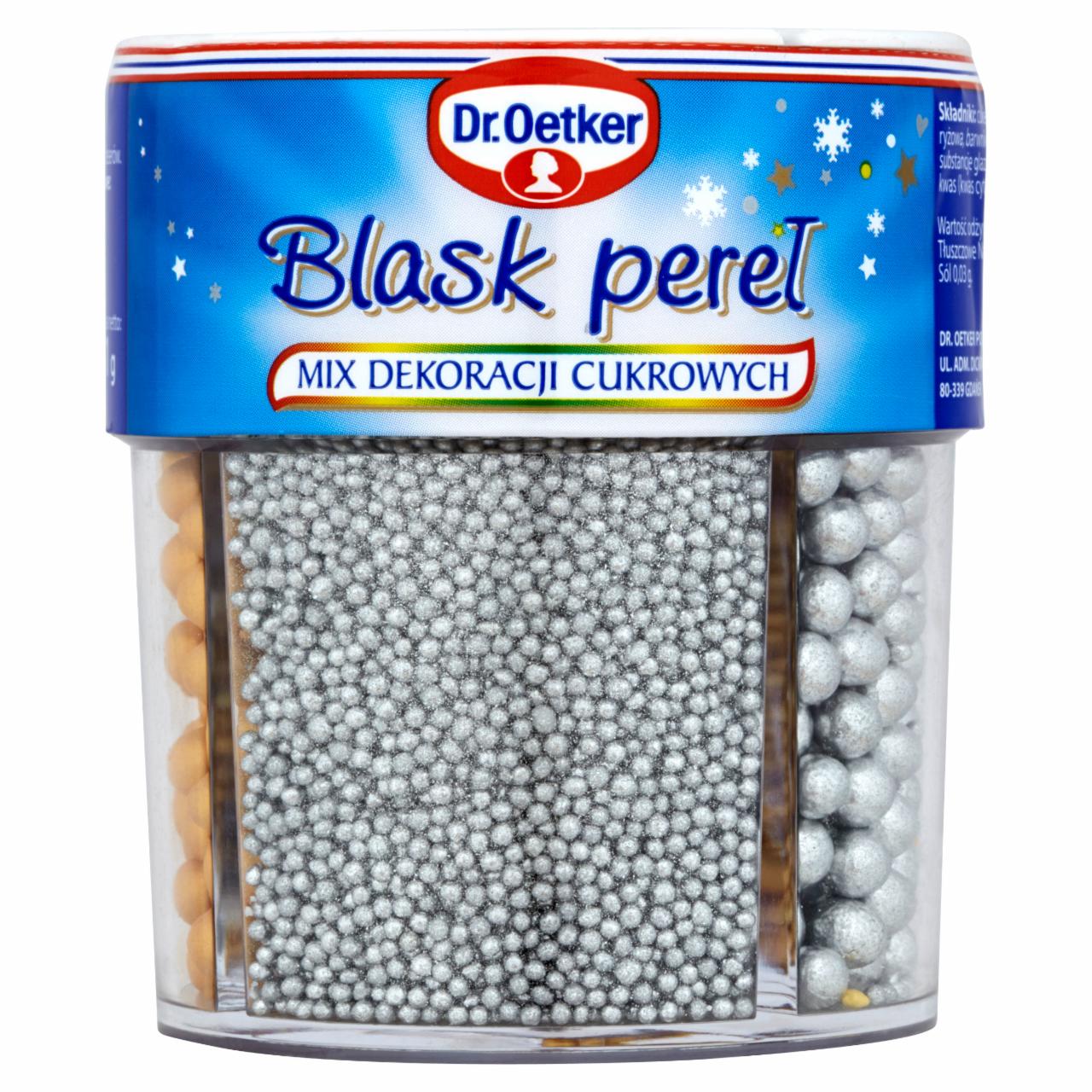 Zdjęcia - Dr. Oetker Blask pereł Mix dekoracji cukrowych 81 g