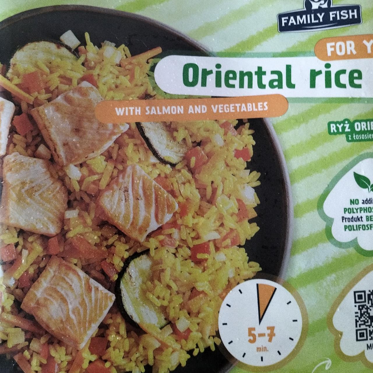 Zdjęcia - Ryż orientalny łosoś i warzywa Family Fish
