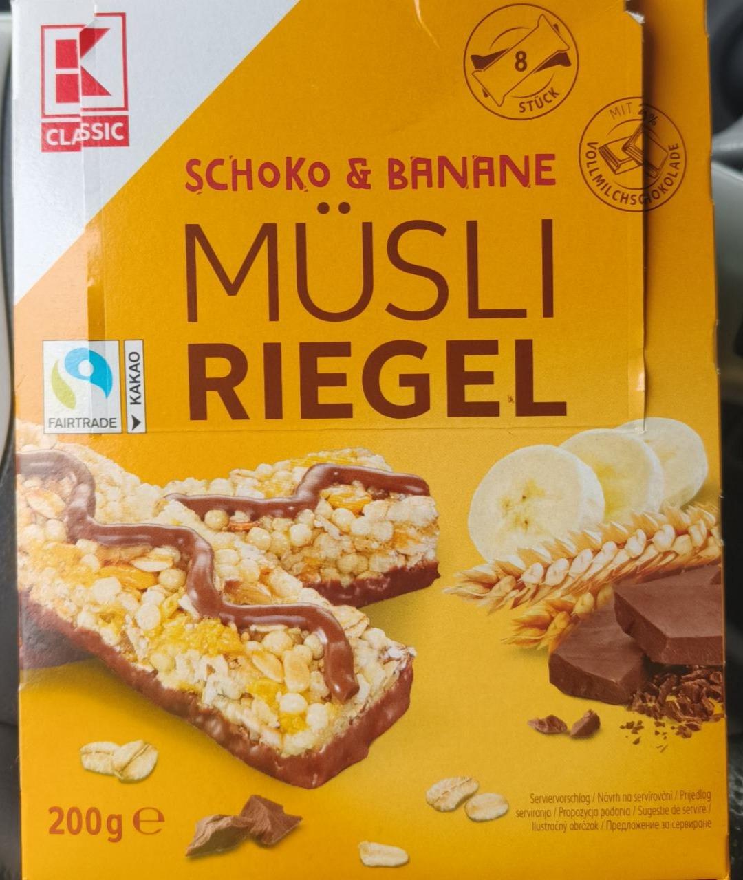 Zdjęcia - Musli riegel schoko banane K-Classic