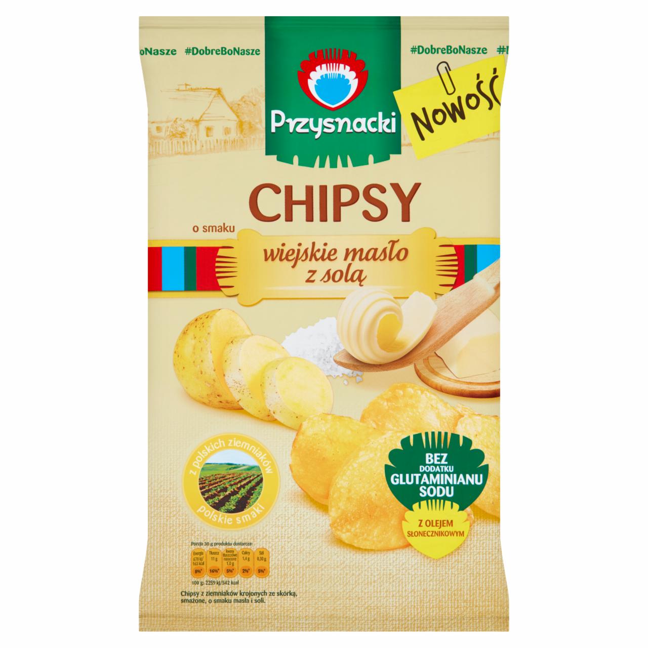 Zdjęcia - Przysnacki Chipsy o smaku wiejskie masło z solą 135 g