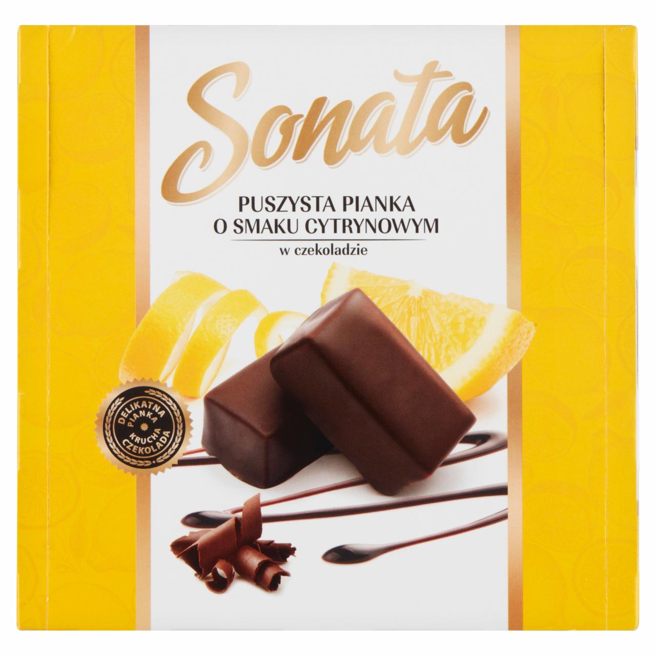 Zdjęcia - Sonata Puszysta pianka o smaku cytrynowym w czekoladzie 380 g