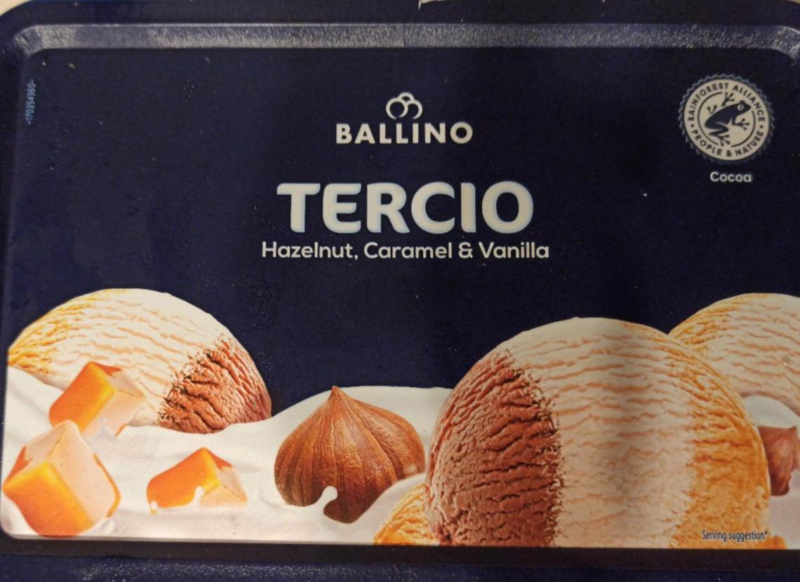 Zdjęcia - lody tercio hazelnut caramel Vanilla ballino 900ml/420g