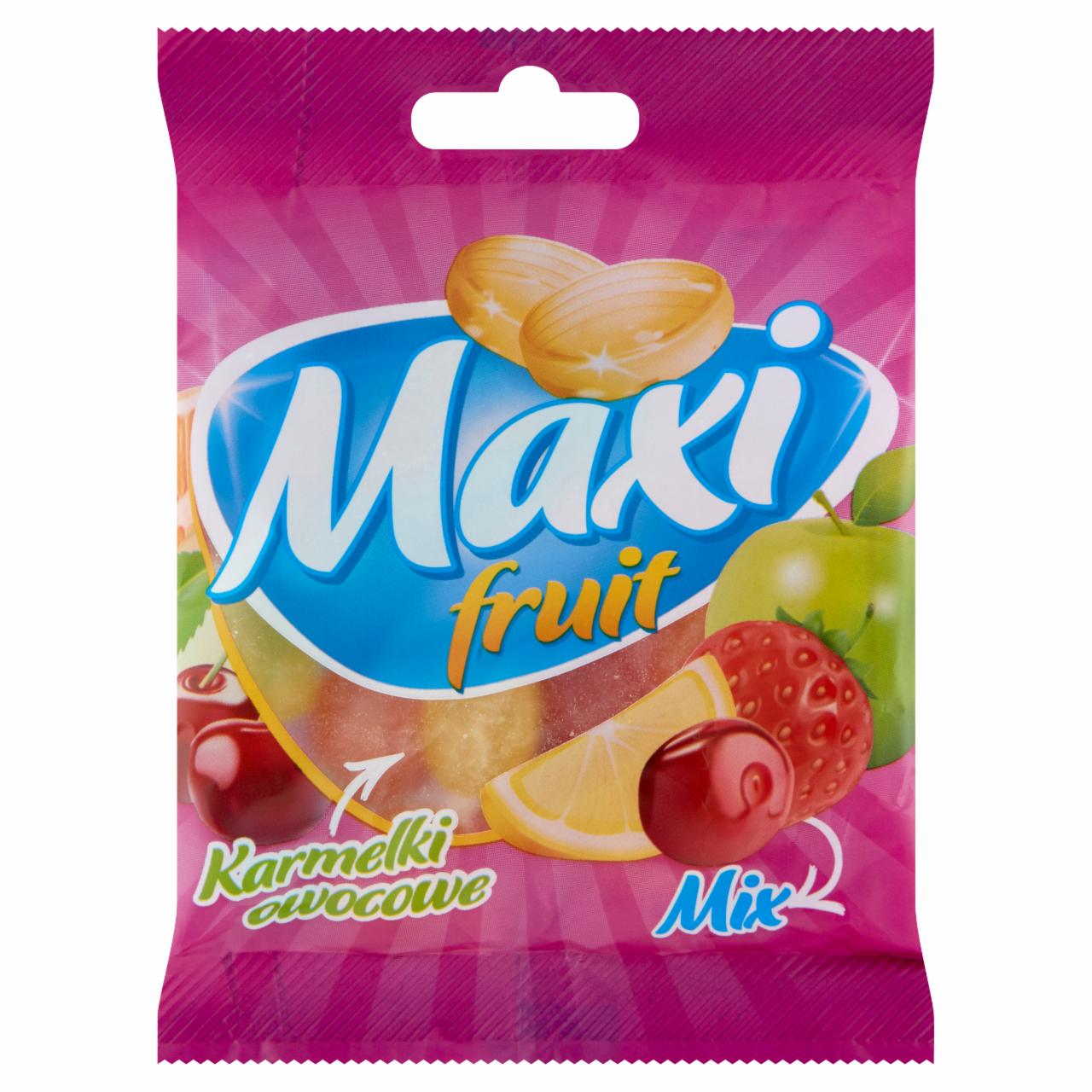 Zdjęcia - Maxi Fruit Karmelki owocowe 80 g