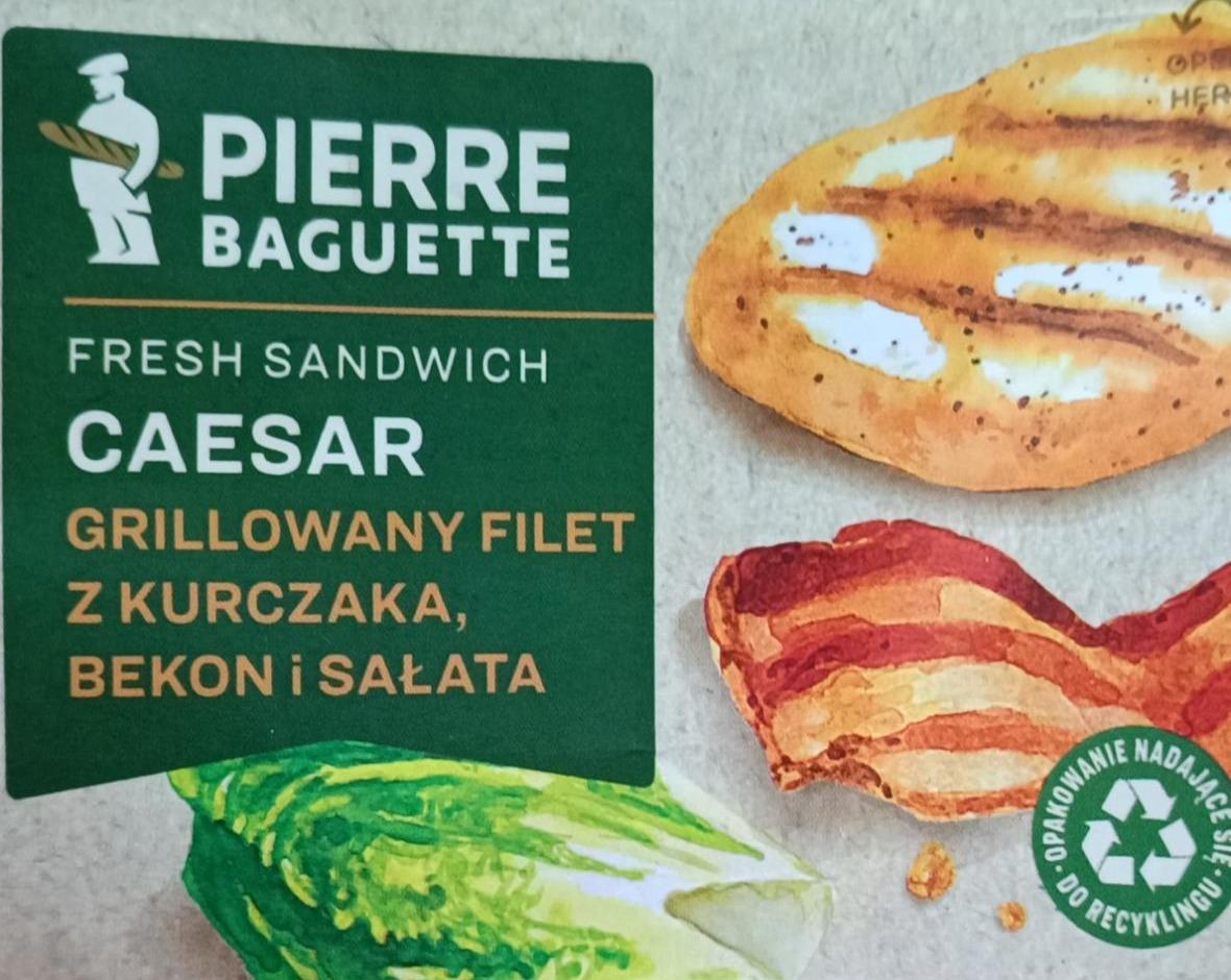 Zdjęcia - Fresh sandwich Caesar Pierre Baguette