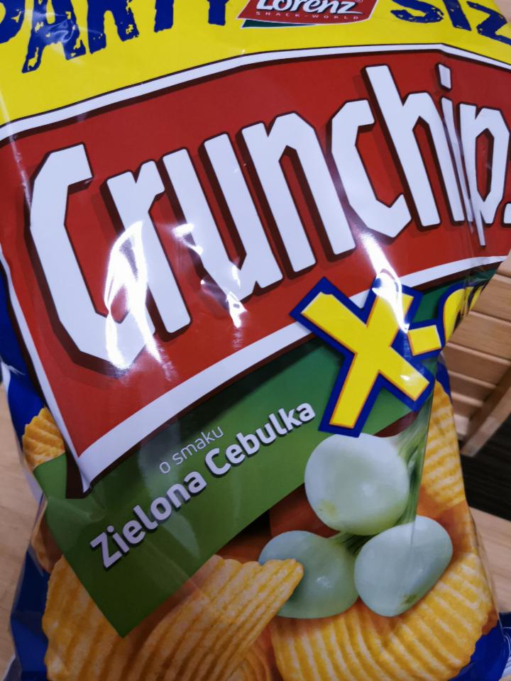Zdjęcia - Crunchips X-Cut zielona cebulka Party Size