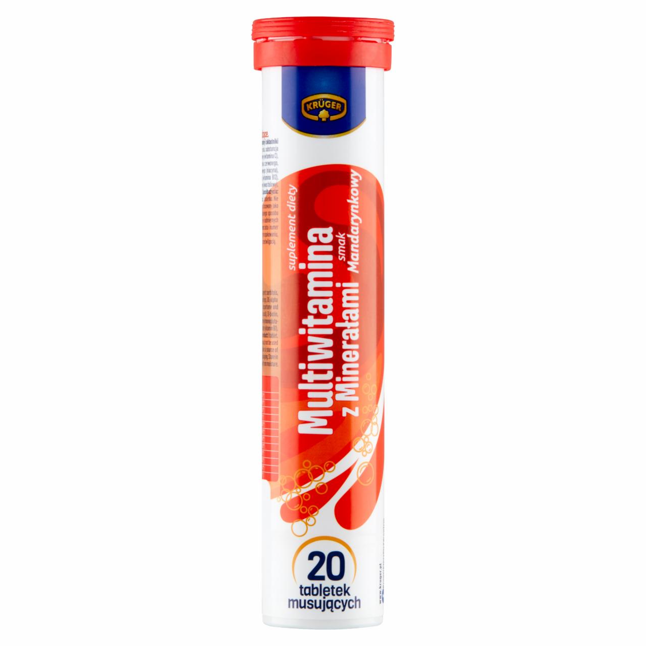 Zdjęcia - Krüger Vital Power Suplement diety multiwitamina z minerałami smak mandarynkowy 90 g (20 sztuk)