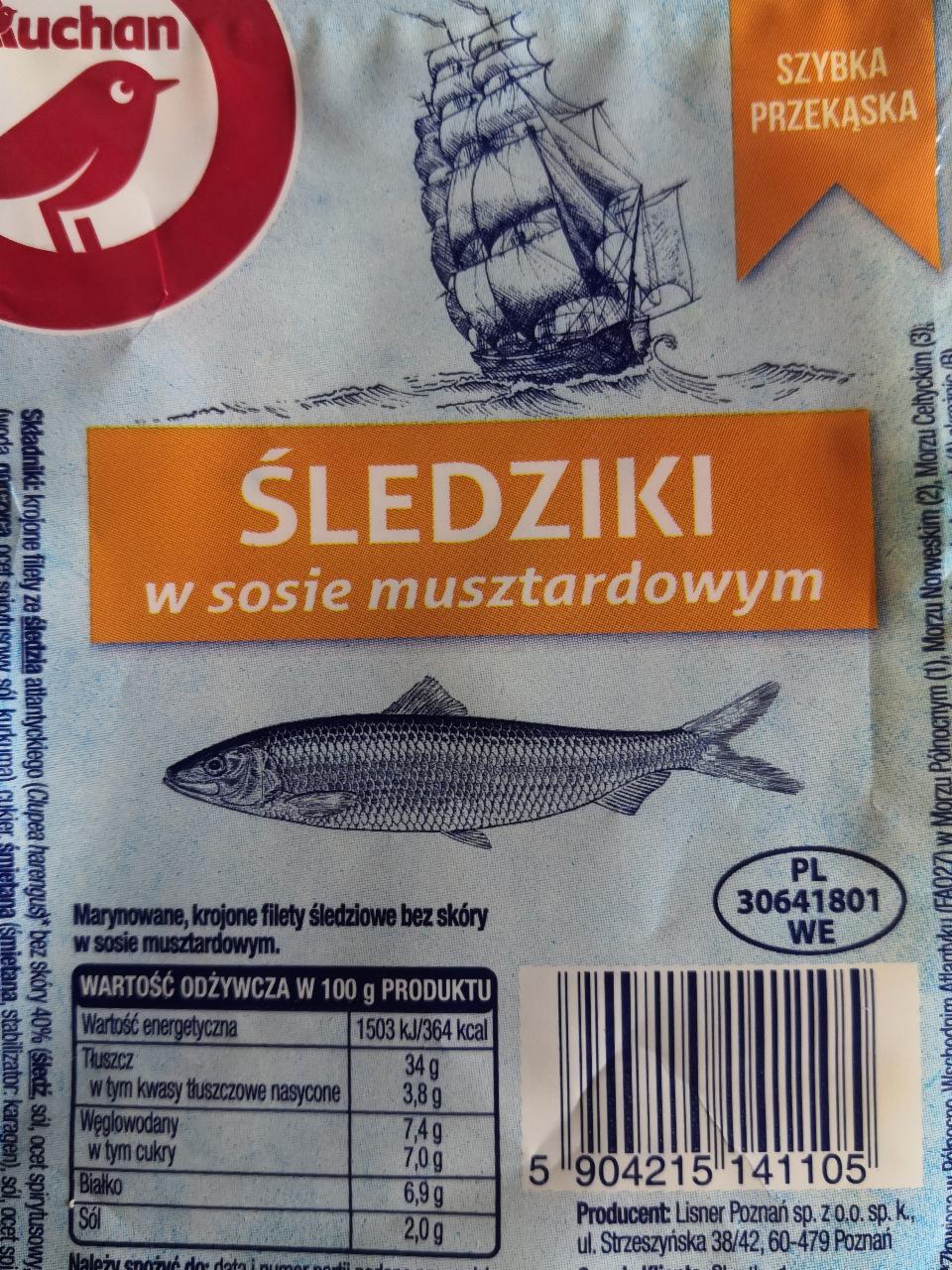 Zdjęcia - Śledziki w sosie musztardowym auchan