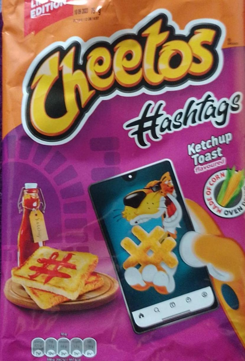 Zdjęcia - Hashtags Chrupki kukurydziane o smaku tosta z ketchupem Cheetos