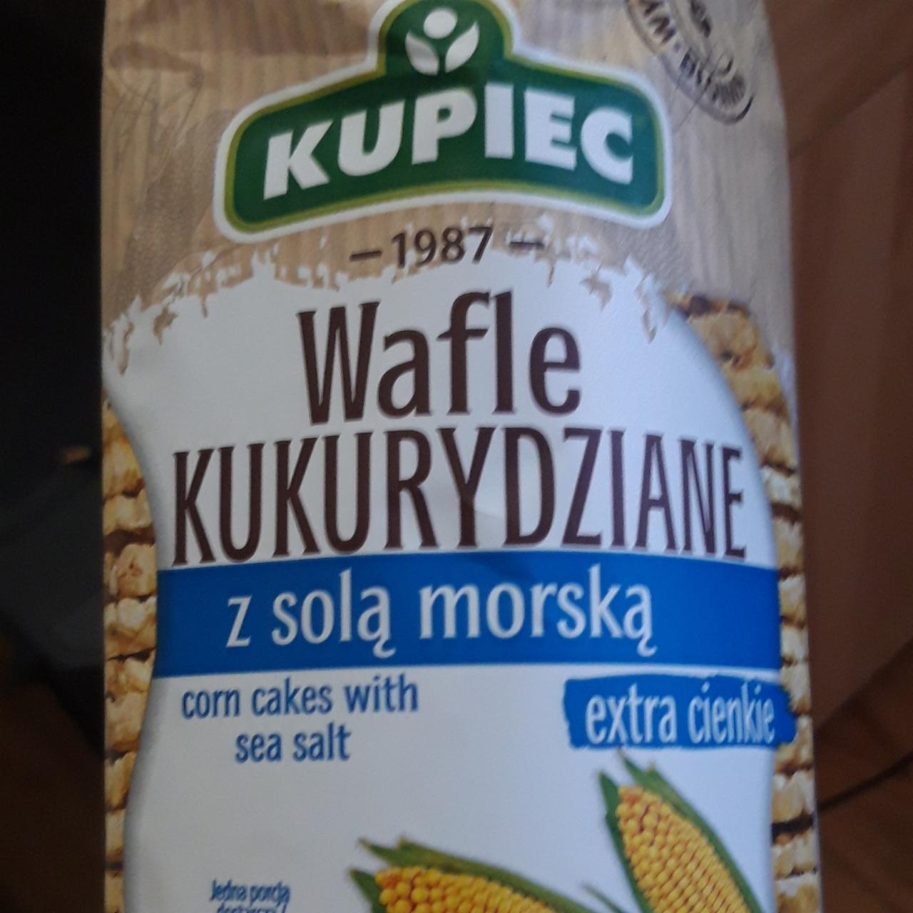 Zdjęcia - Kupiec Wafle kukurydziane z solą morską extra cienkie 105 g (20 sztuk)