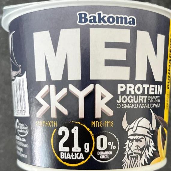 Zdjęcia - Men Skyr protein jogurt o smaku waniliowym Bakoma