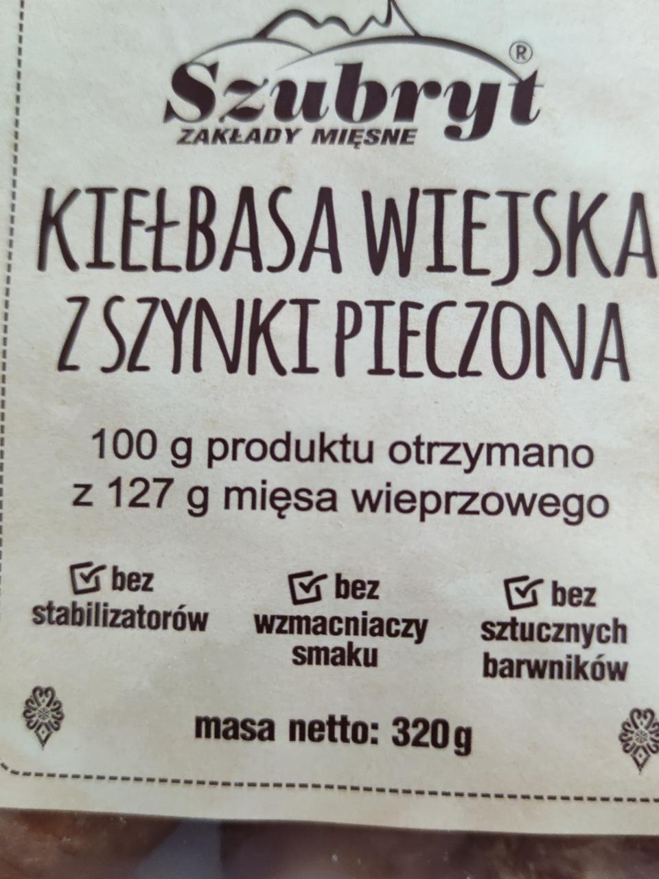 Zdjęcia - szubryt kiełbasa wiejska z szynki pieczona