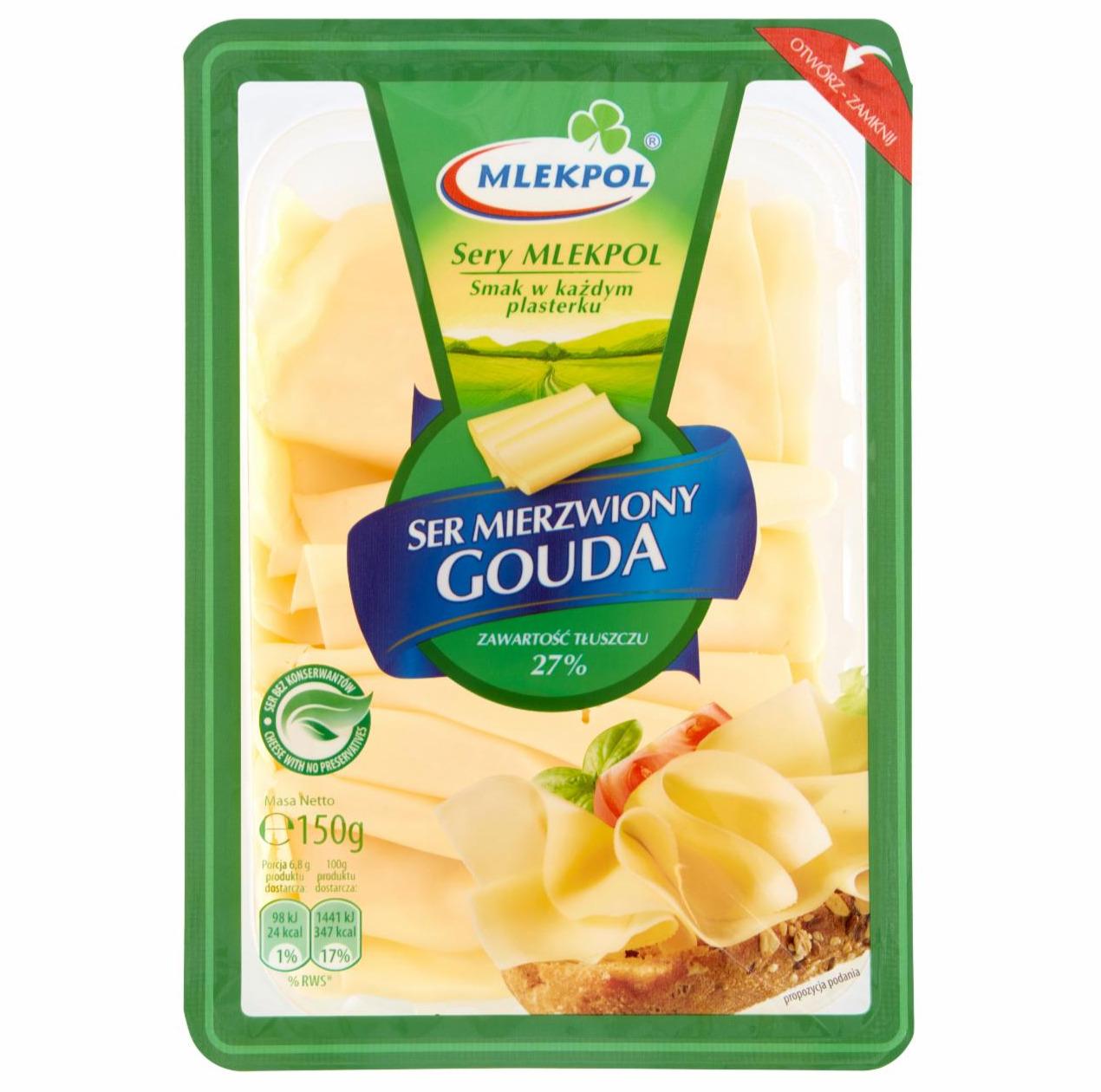 Zdjęcia - Mlekpol Ser mierzwiony gouda 150 g