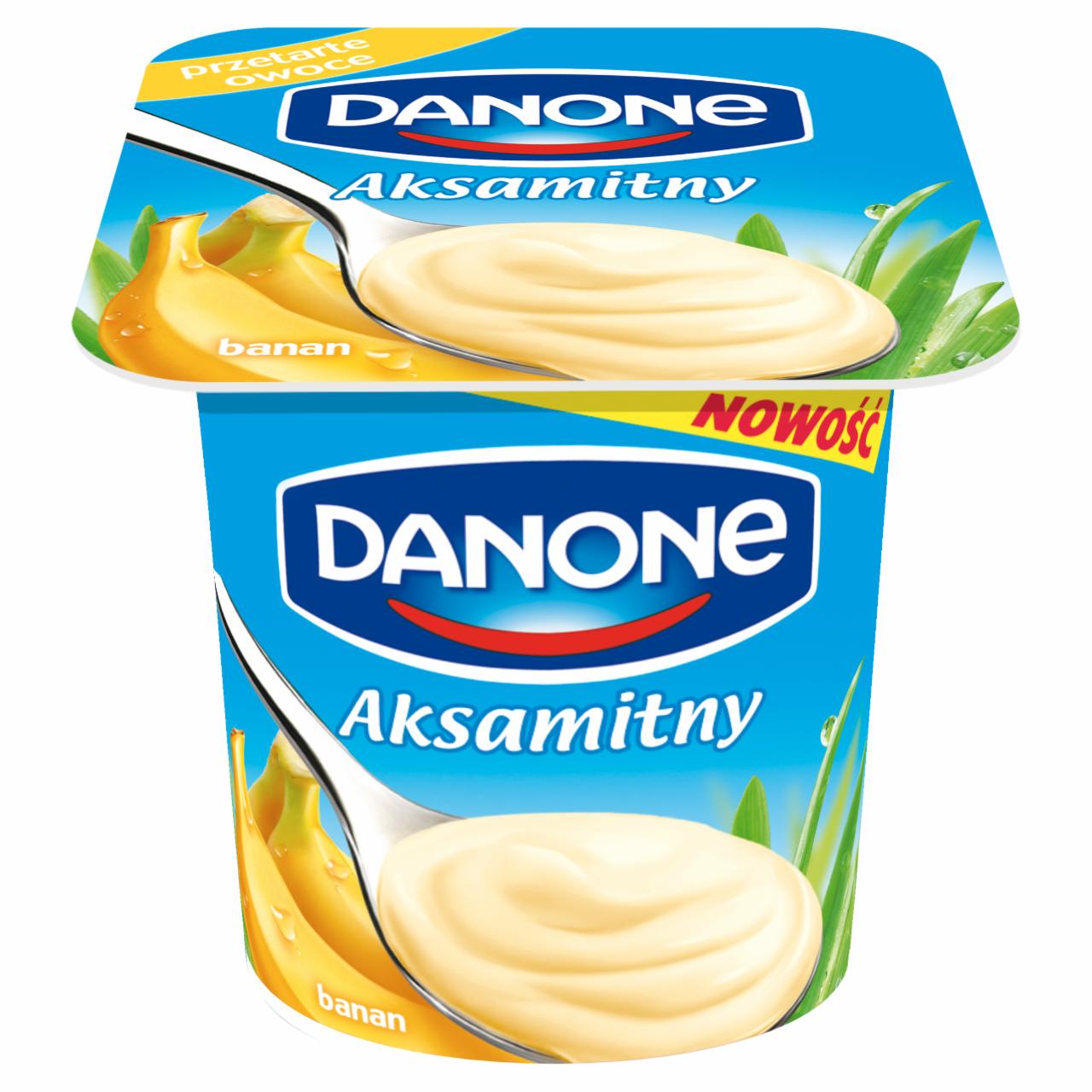 Zdjęcia - Danone Aksamitny banan Jogurt 120 g