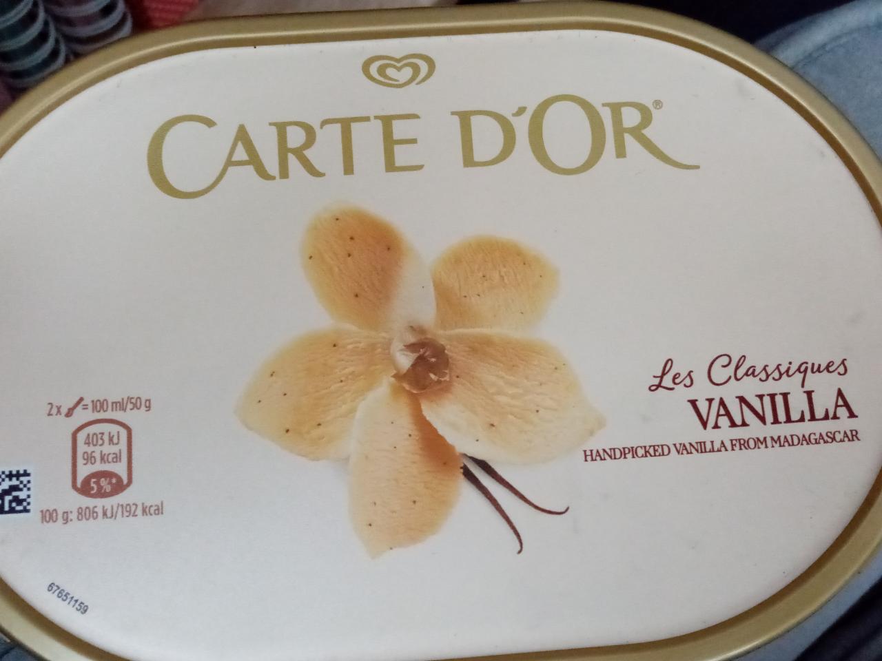 Zdjęcia - Carte D'or lody o smaku waniliowym