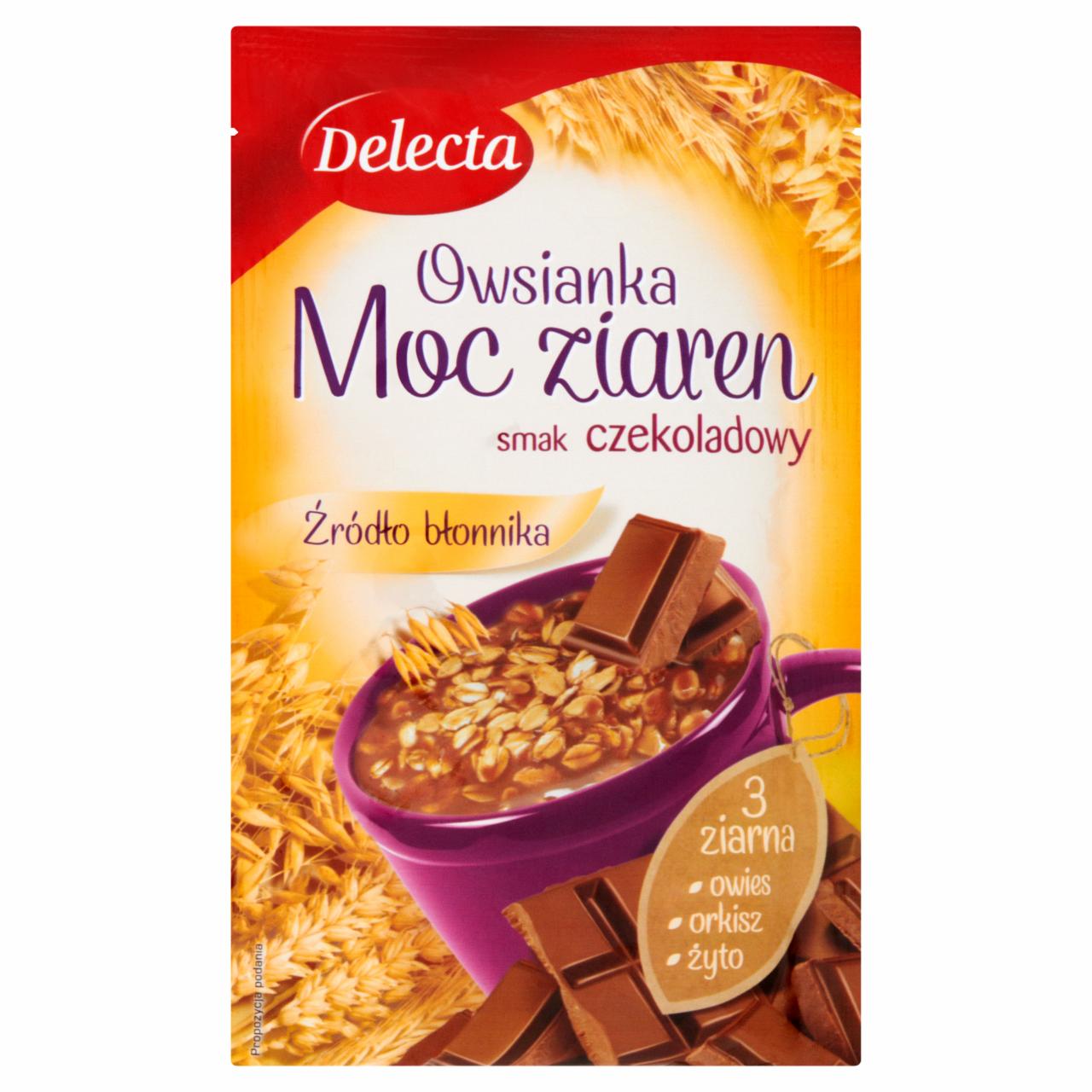 Zdjęcia - Delecta Owsianka Moc ziaren smak czekoladowy 47 g