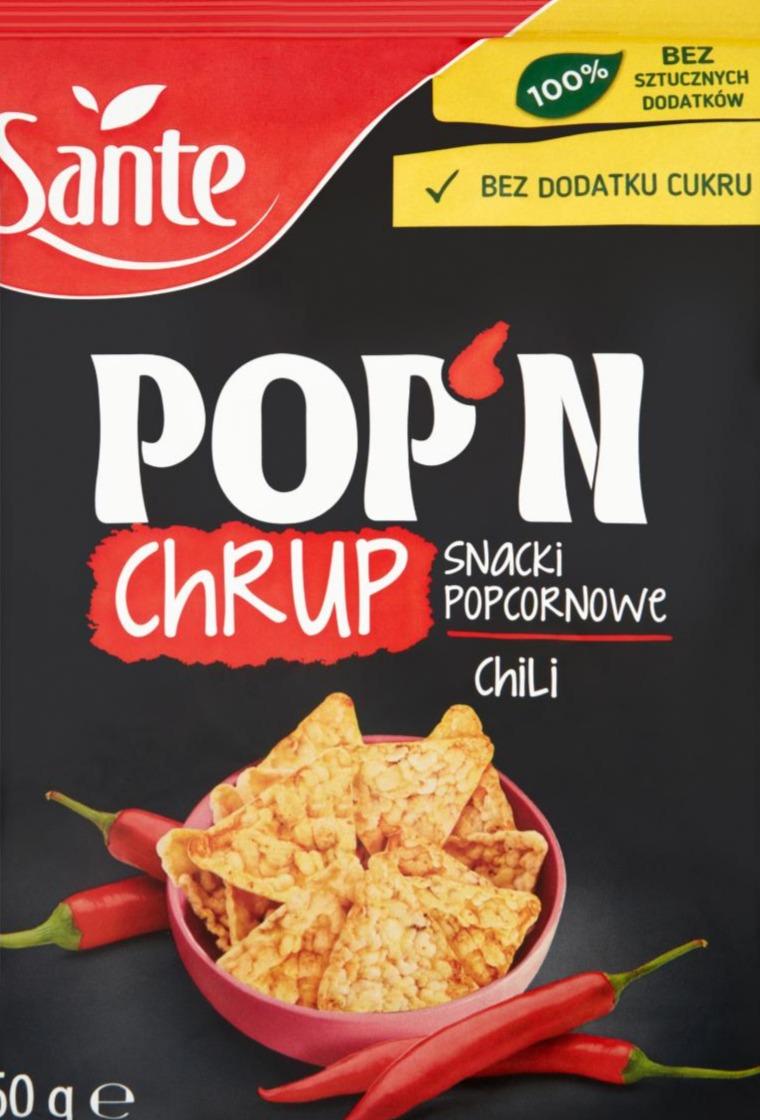 Zdjęcia - Pop'n chrup Snacki popcornowe chili 60 g Sante