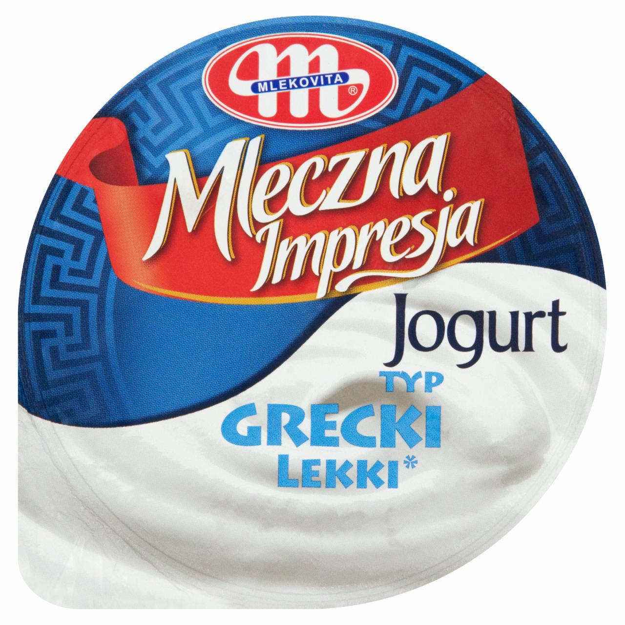 Zdjęcia - Mlekovita Mleczna Impresja Jogurt typ grecki lekki 150 g