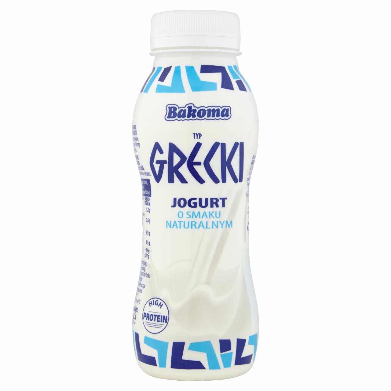 Zdjęcia - Bakoma Jogurt typ grecki o smaku naturalnym 230 g