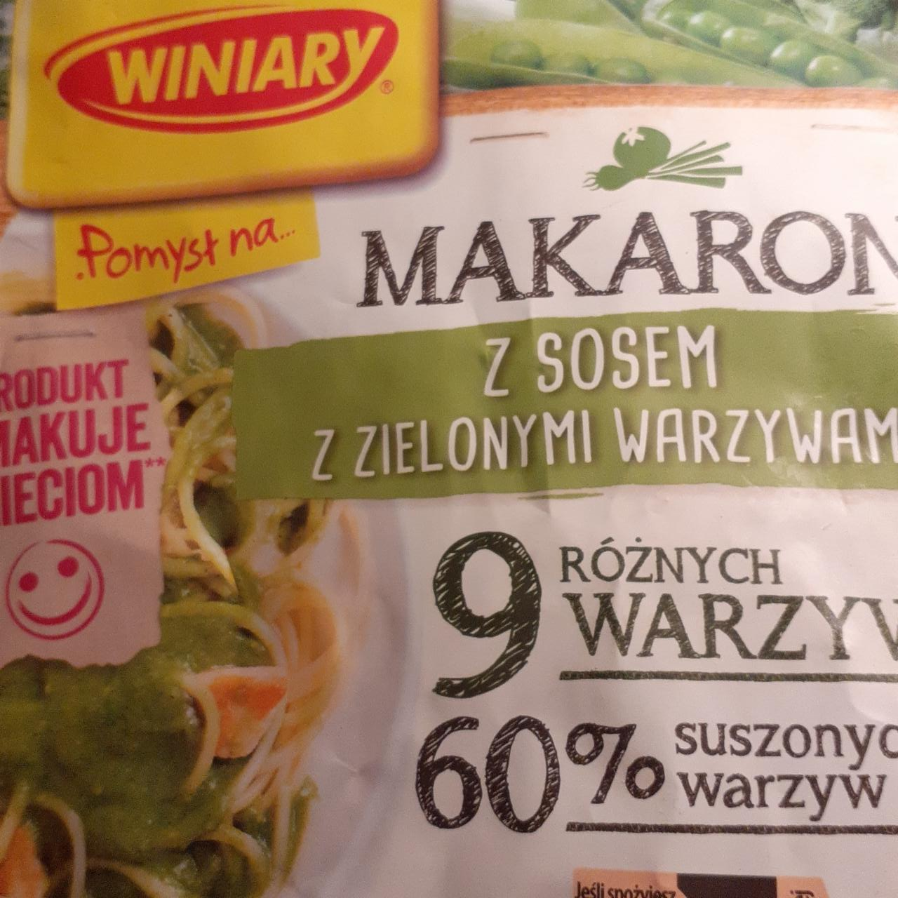 Zdjęcia - Pomysł na... Makaron z sosem z zielonymi warzywami Winiary