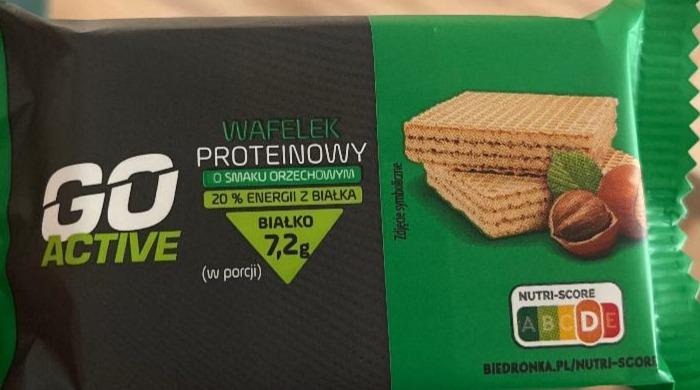 Zdjęcia - wafelek proteinowy o smaku orzechowym Go active