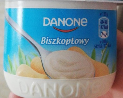 Zdjęcia - Danone Jogurt kremowy smak biszkoptowy 480 g (4 x 120 g)