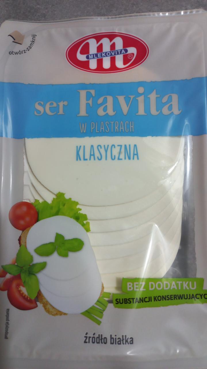 Zdjęcia - ser Favita w plastrach klasyczna Mlekovita
