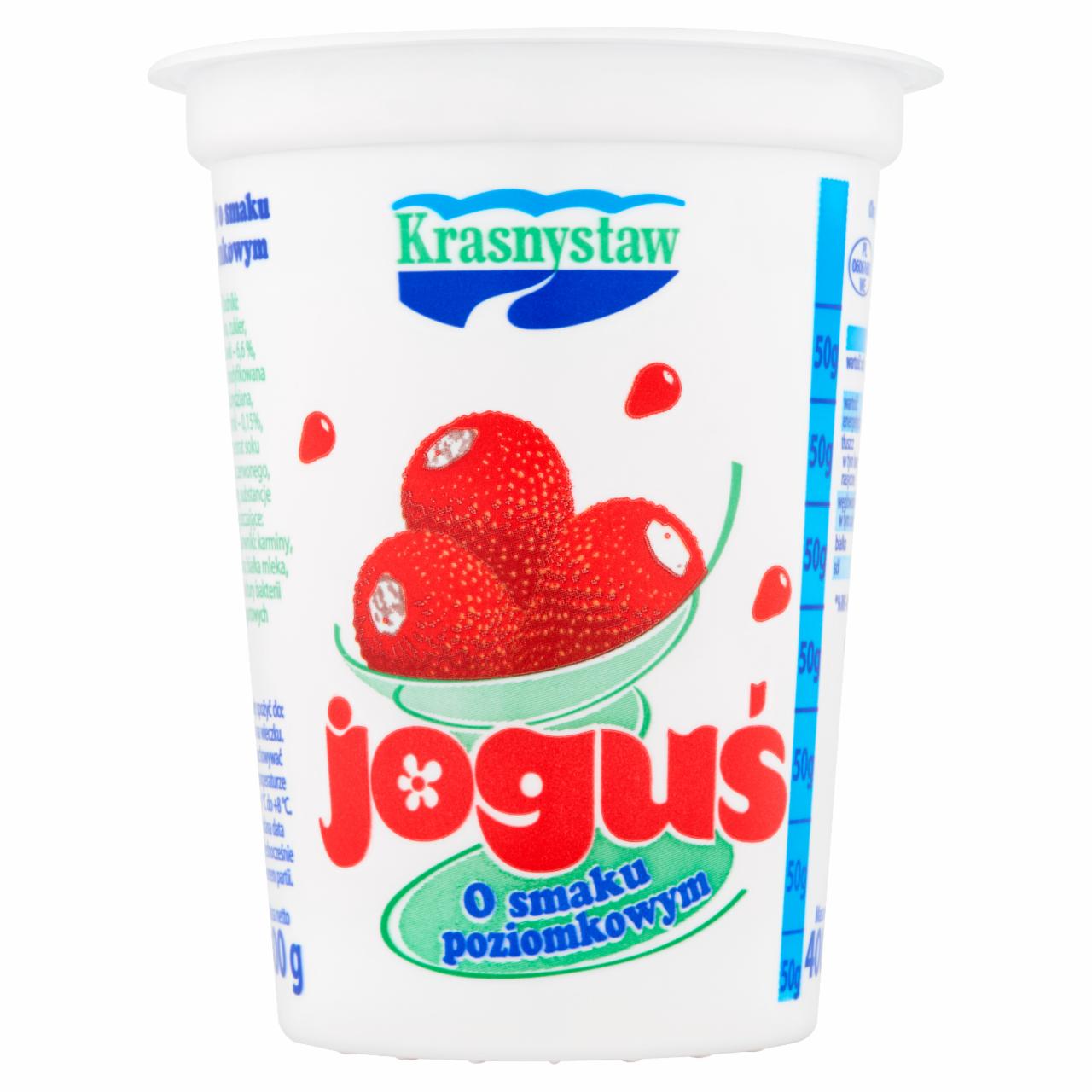 Zdjęcia - Krasnystaw Joguś Jogurt o smaku poziomkowym 400 g