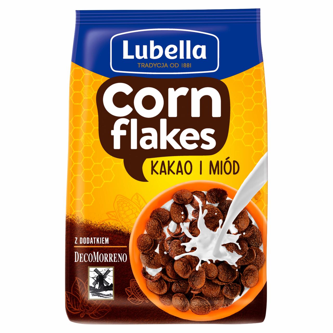 Zdjęcia - Lubella Corn Flakes Płatki kukurydziane kakao i miód 400 g