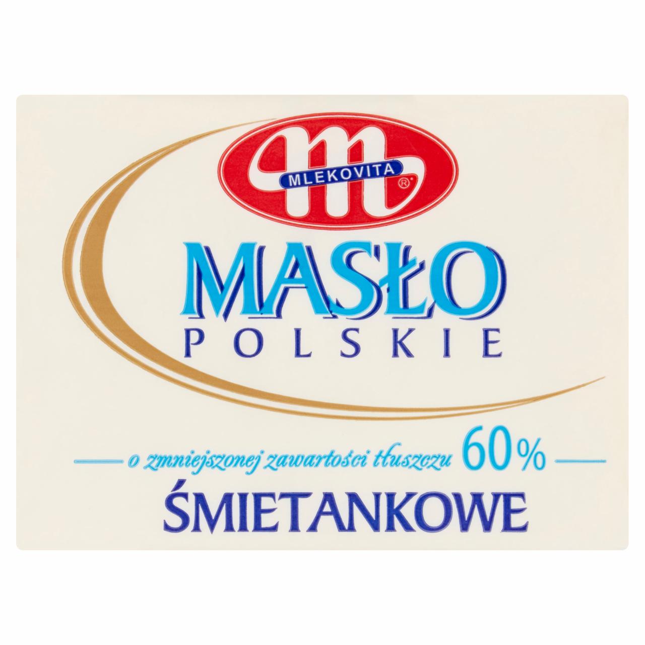 Zdjęcia - Masło Polskie śmietankowe o zmniejszonej zawartości tłuszczu 60% Mlekovita