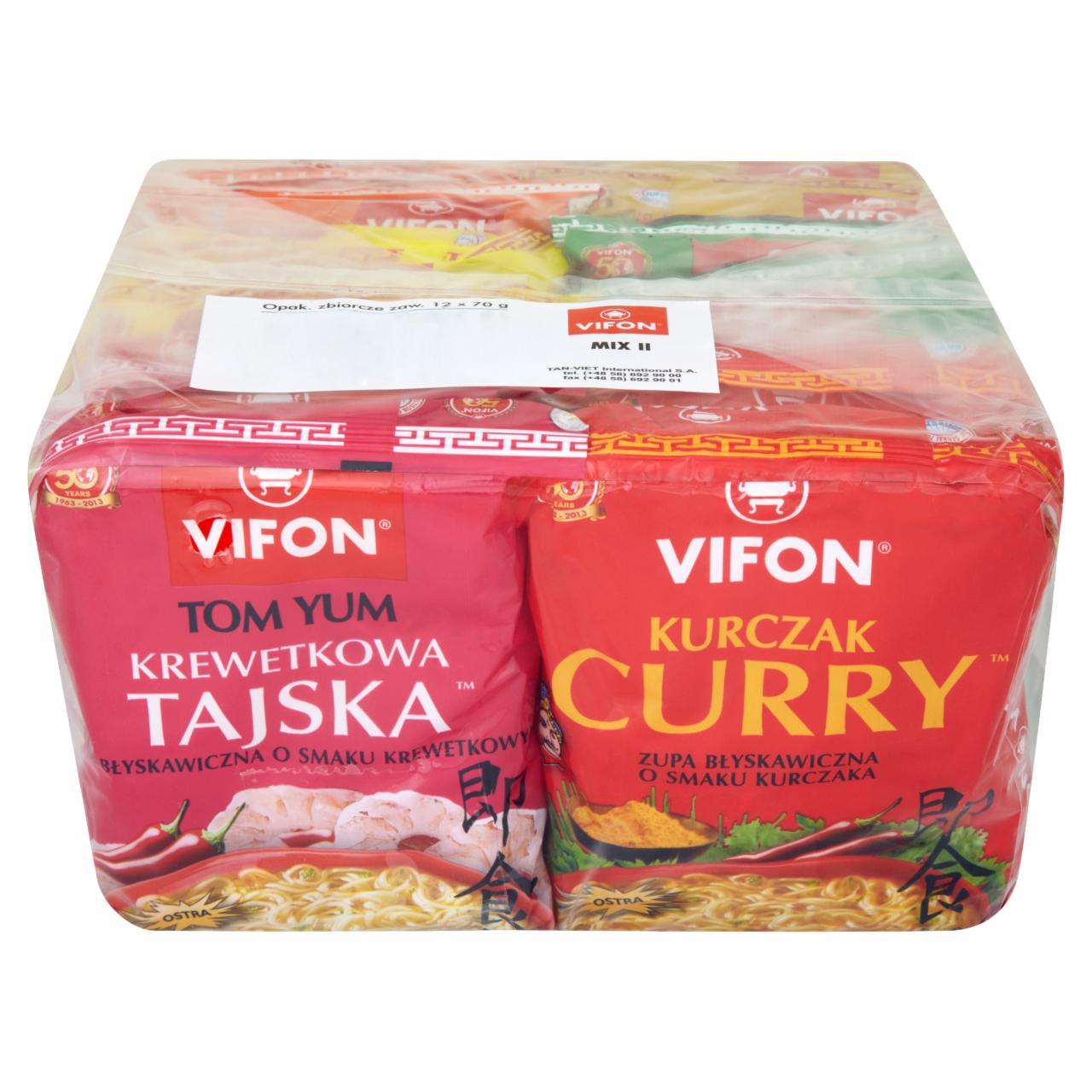 Zdjęcia - Vifon Mix smaków II Zupy błyskawiczne 12 x 70 g