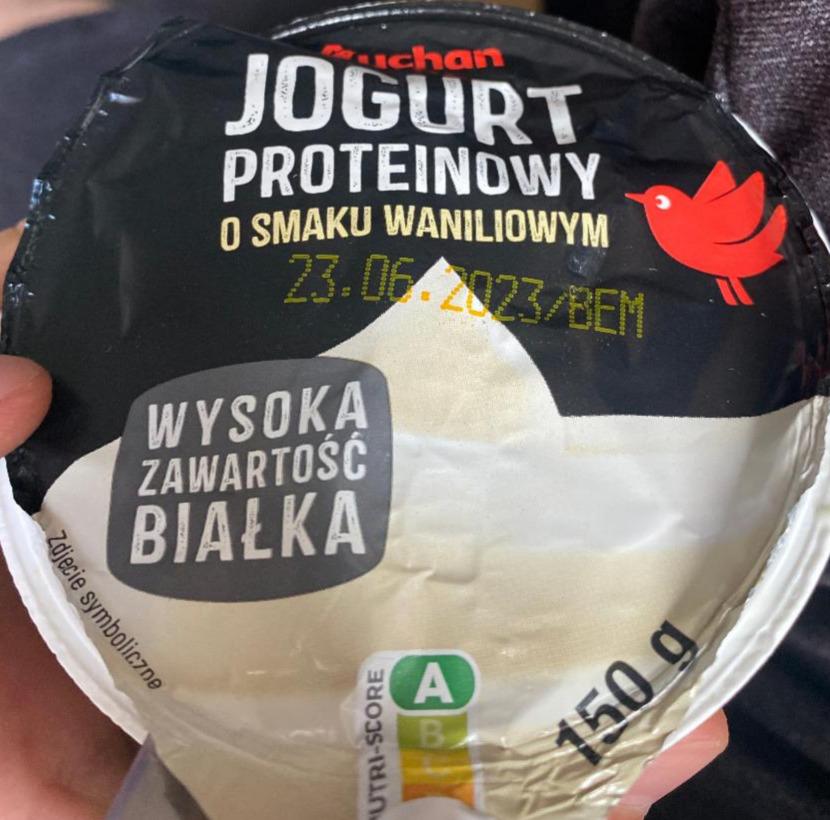 Zdjęcia - Jogurt proteinowy o smaku waniliowym Auchan