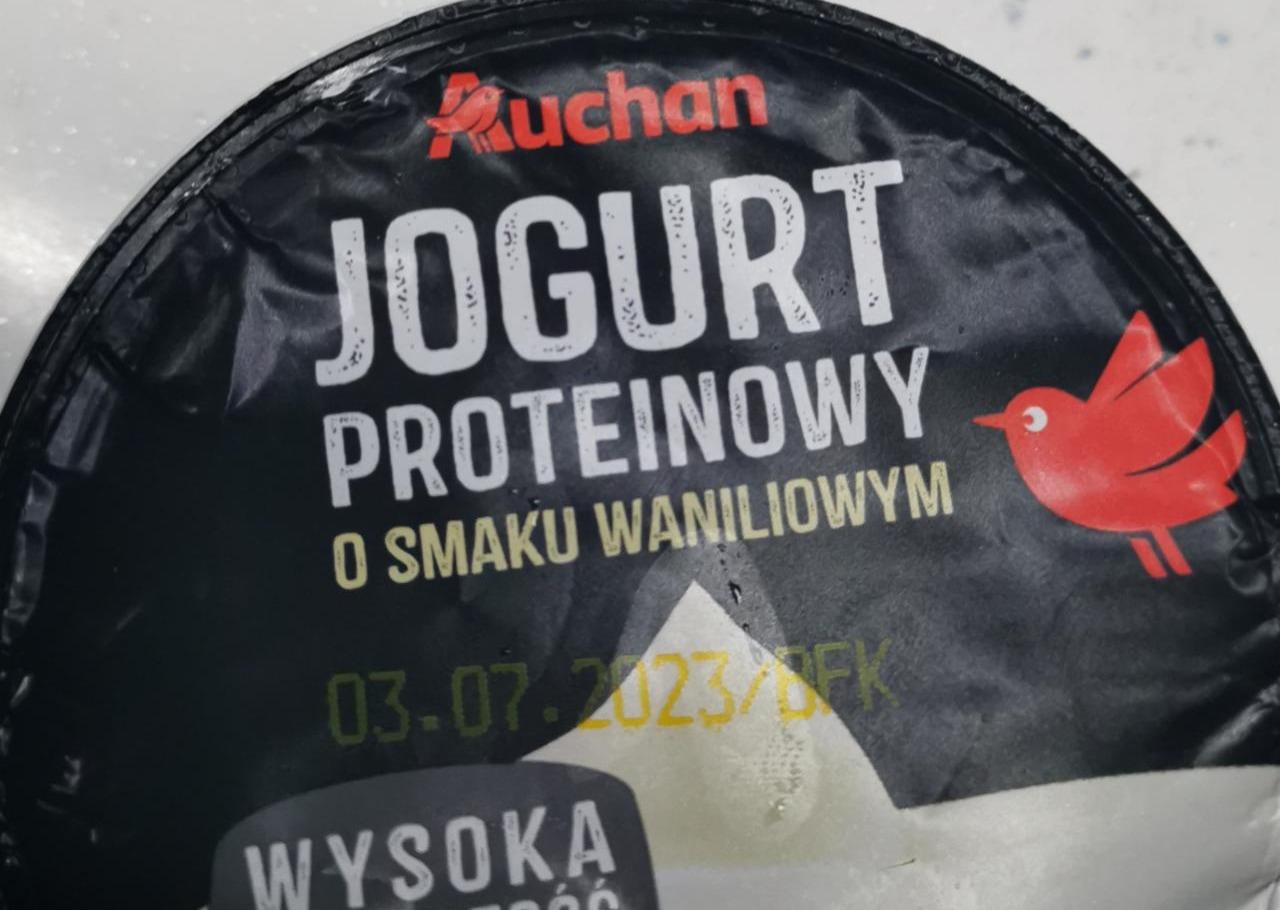 Zdjęcia - Jogurt proteinowy o smaku waniliowym Auchan