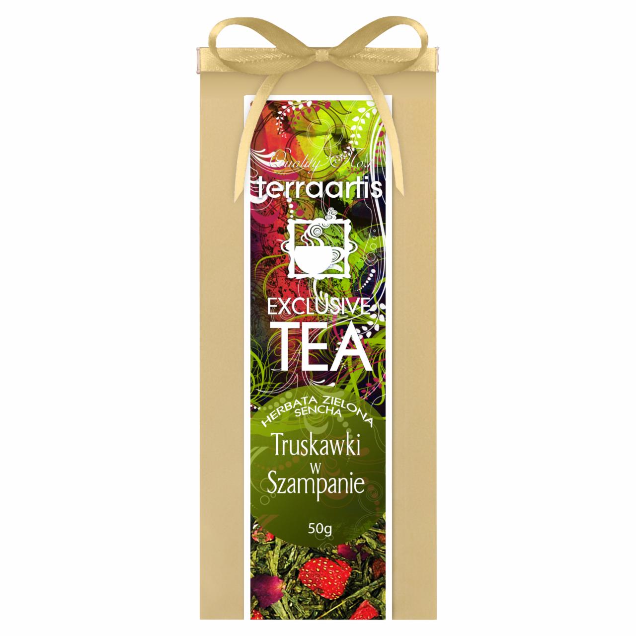 Zdjęcia - Terraartis Exclusive Tea Herbata zielona Sencha truskawki w szampanie 50 g