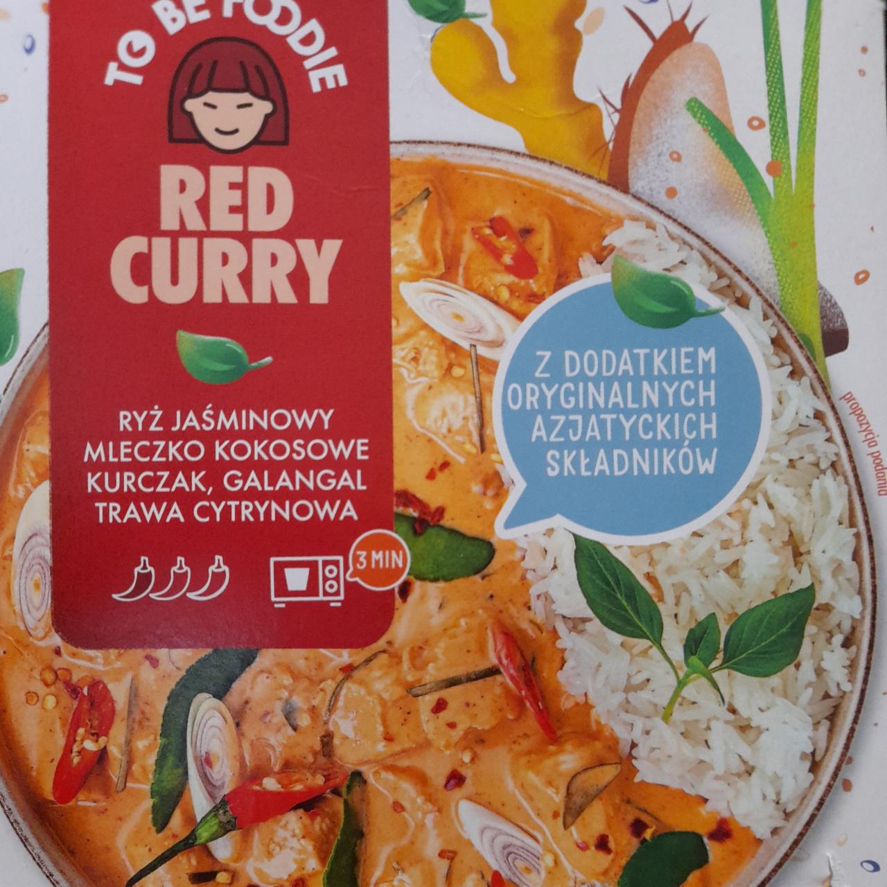 Zdjęcia - Red curry z ryżem jaśminowym, mięsem z kurczaka i sosem to be foodie