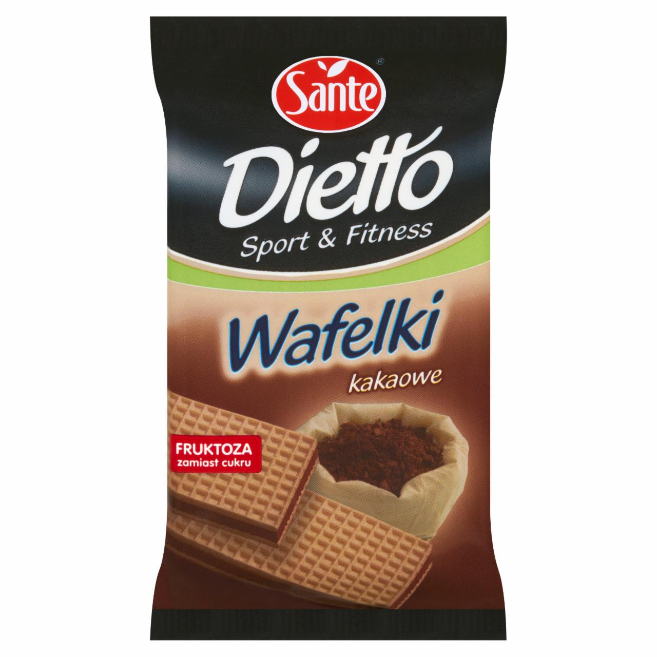 Zdjęcia - Sante Dietto Sport and Fitness Wafelki kakaowe 85 g