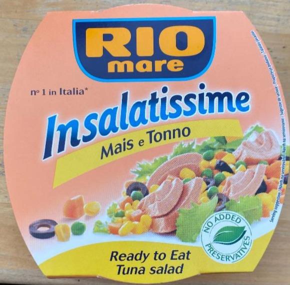 Zdjęcia - Rio Mare Insalatissime Sałatka z tuńczykiem kukurydza z groszkiem marchewką i oliwkami 160 g