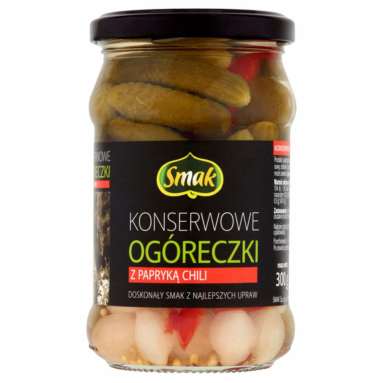 Zdjęcia - Smak Konserwowe ogóreczki z papryką chili 300 g