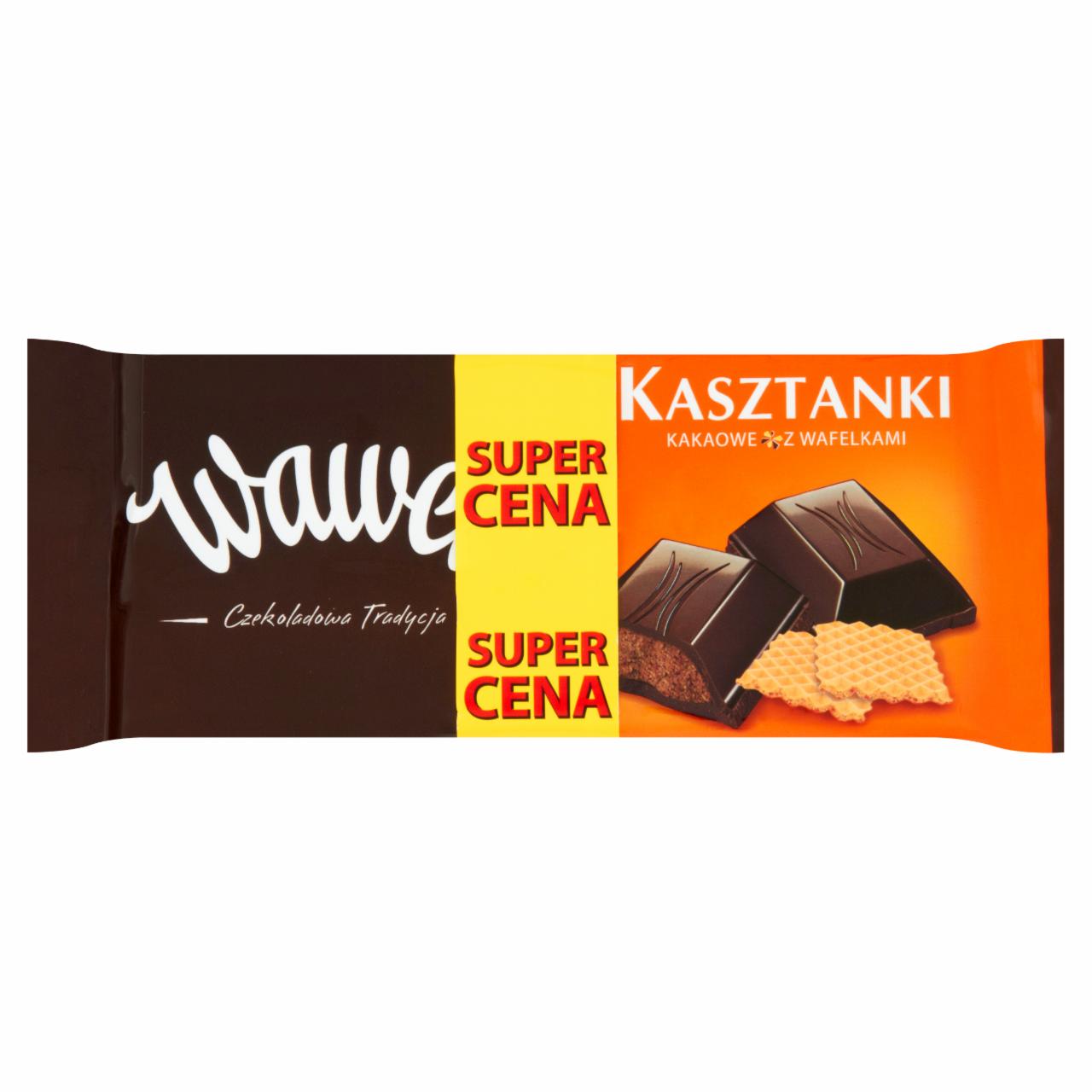 Zdjęcia - Wawel Kasztanki kakaowe z wafelkami Czekolada nadziewana 2 x 100 g