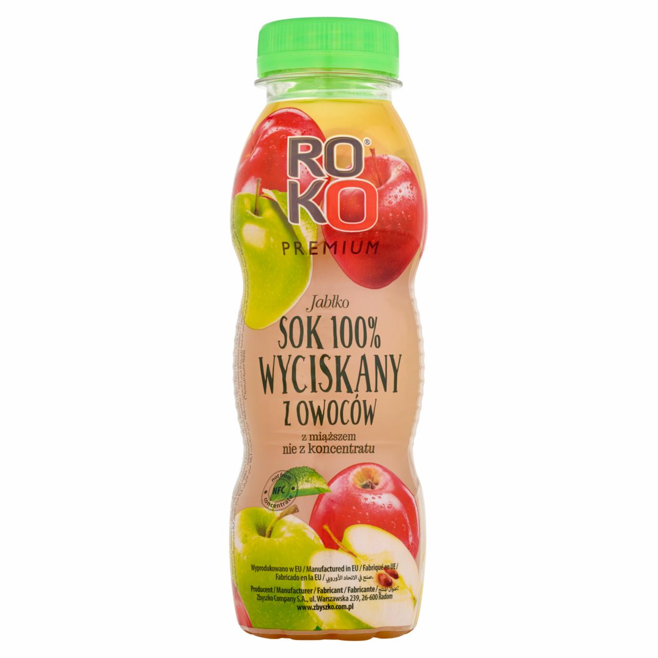 Zdjęcia - ROKO Premium Jabłko Sok 100% wyciskany z owoców 300 ml