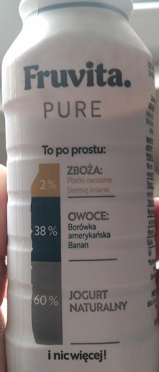 Zdjęcia - Pure jogurt+owoce borówka amerykańska/banan Fruvita