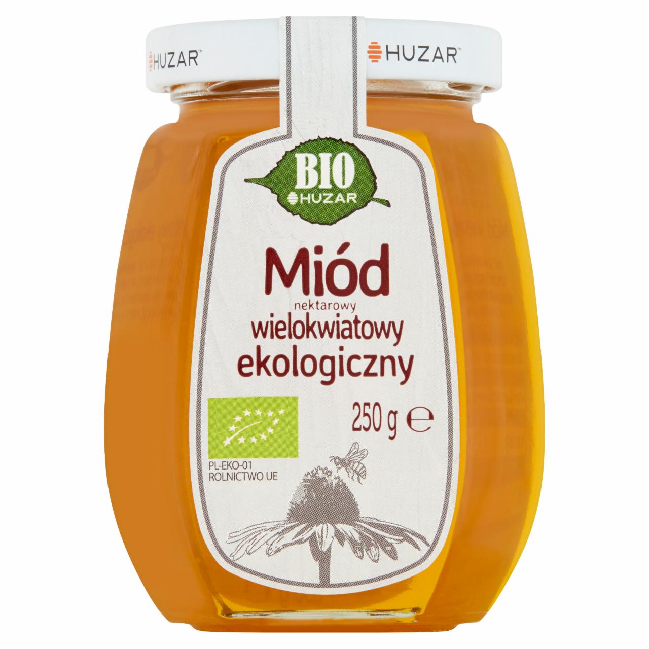 Zdjęcia - Huzar Bio Miód nektarowy wielokwiatowy ekologiczny 250 g