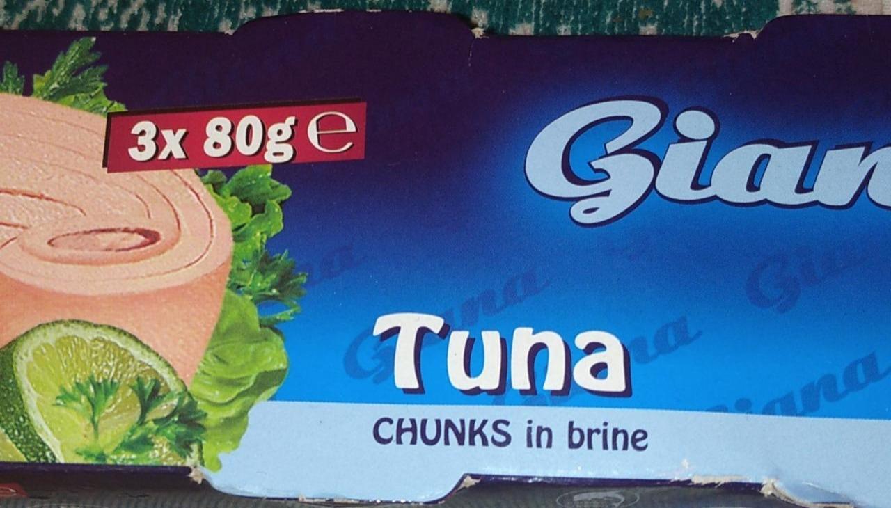 Zdjęcia - Tuńczyk kawałki w sosie własnym Giana